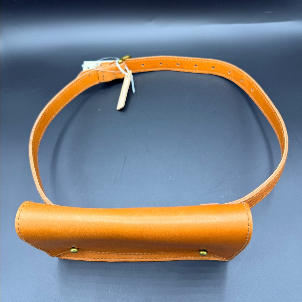 NWT NEW Madewell Leather Waist Belt Bag Tan XS/S Fanny Pack Travel Minimalist - Picture 3 of 9